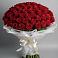 Букет 101 Красная роза Блэк Мэджик в Высокогорном