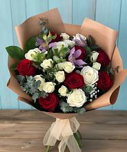 Букет цветов из:  Розы и Альстромерии в Высокогорном