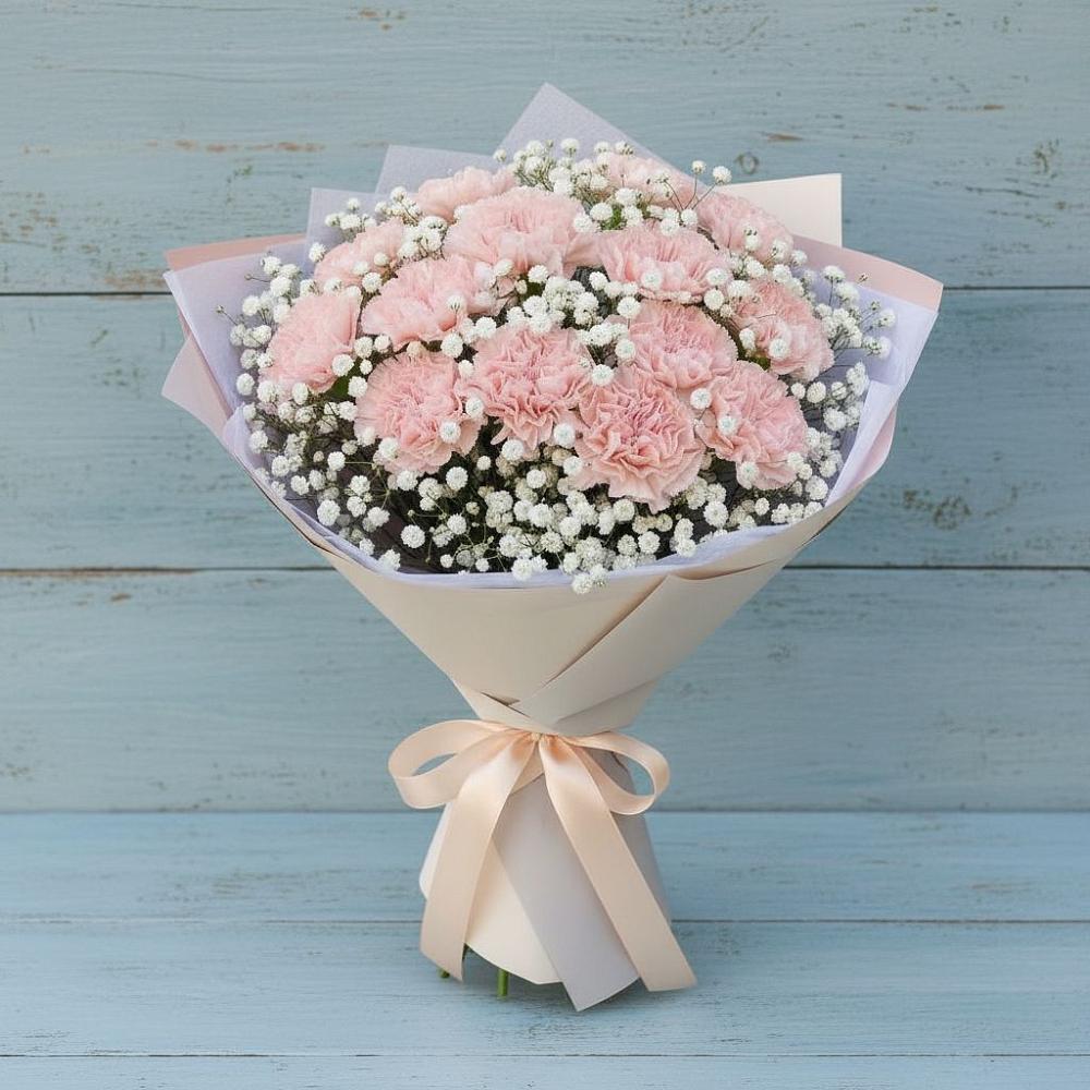 Букет цветов из: Гвоздики в Высокогорном