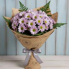 Букет цветов из:  Хризантемы #REPLACE_PRED# Высокогорном