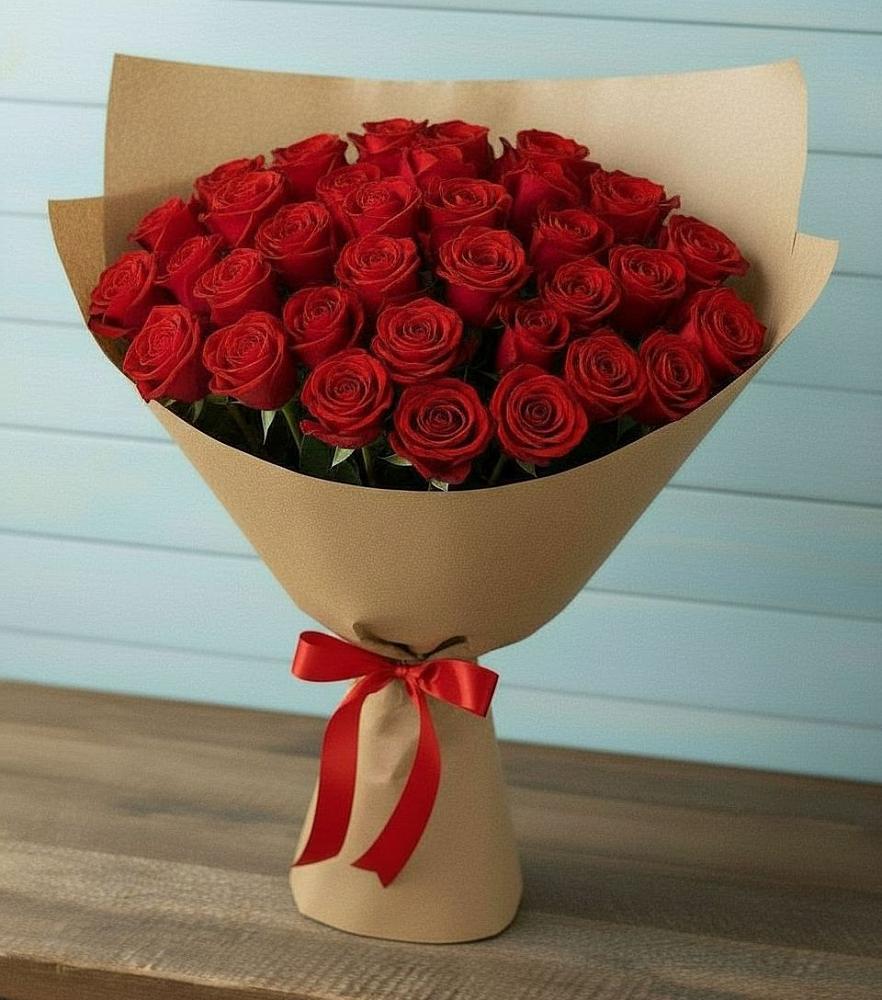 Букет Красные розы Милано в Высокогорном