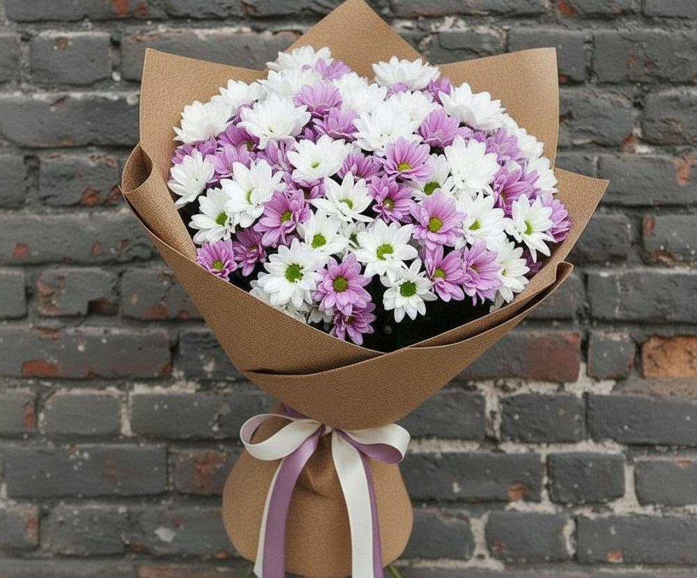 Букет цветов из: Хризантемы в Высокогорном