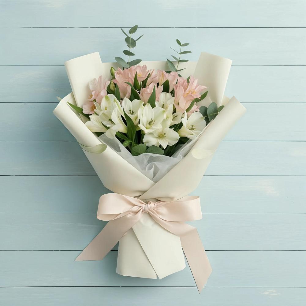 Букет цветов из: Альстромерии в Высокогорном