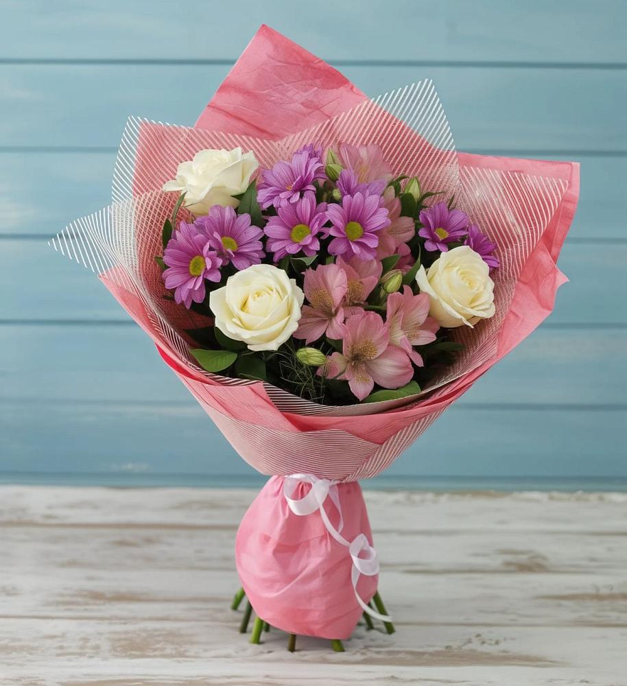 Букет цветов из: Герберы в Высокогорном