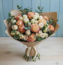 Букет цветов из:  Альстромерии и Розы #REPLACE_PRED# Высокогорном